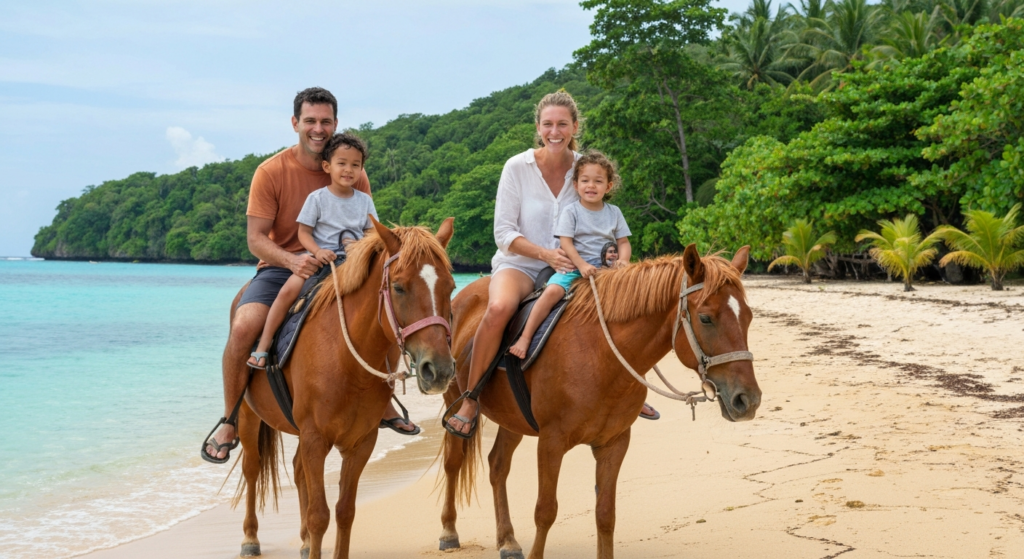 Family-friendly horse riding Sumba