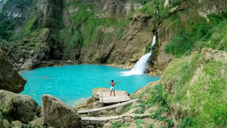 Matayangu Waterfall in the forest of Central Sumba